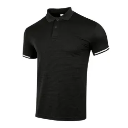 Shirts New Men Golf Shirts Badminton Running Laple Gym Outdoor Sports Lapel Short Sleeve Patchwork Breathable Fashion Business Tshirts