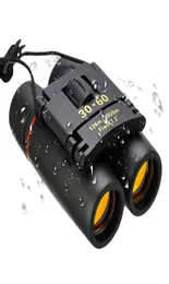 MINI 30x60 مناظير قابلة للطي الرؤية الليلية HD Telescope Zoom Optics Outdoor Birdwatching Safari Camping1894596