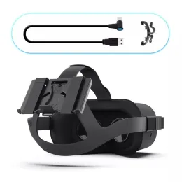 안경 파워 뱅크 고정 브래킷 배터리 홀더 Oculus Quest 2/1 또는 Vive Deluxe Audio Strap VR 헤드셋 게임 액세서리