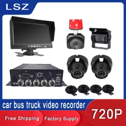 Recorder Factory Sale Neue 4 -Kanal -Lkw -MDVR -Kit -Überwachungssystem SD -Karte Fahrzeug Mobile DVR -Kamera -Set