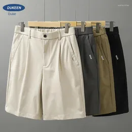 Pantaloni da uomo in stile americano Shorts elastici casual elastici a quattro lati per uomo Summer Scese Abita di tendenza a cinque punti