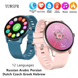 Watches Women Smart Watches Support Hebrew Making Bluetooth Calls Fitness Tracker Smart Sports Clock Smartwatch för Android iOS Z2