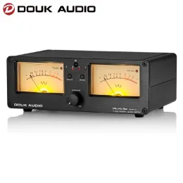 Amplifier Douk Audio Dual Analog VU Meter Sound Level DB Panel Display 2way Amplifier / Speaker Switcher Box Selector W/ Remote Control