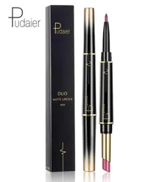 Pudaier 16 Color Doubleend Lasting Lipliner Matte Lipstick Водонепроницаемость для губной лайнеры карандашная вечеринка ежедневно макияж губ губ Hips7447199