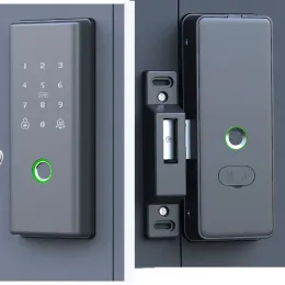 빌라 스윙 울타리 게이트 게이트 이중 지문 도어 잠금을위한 Cerradura Inteligente Lock Tuya Wi -Fi Bluetooth App Control 선택.