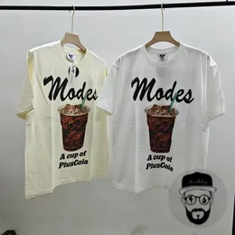 T-shirt stampato Cotton Round Neck da uomo e donna Top Tee White Color Foto