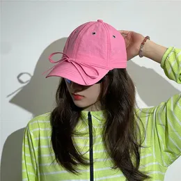 Men Women Summer Quick Drying Breathable Bow Baseball Sun Flat Cap Vintage Retro Outdoor 240322