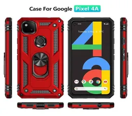 حالات الدروع لـ Google Pixel 6 7 PRO 5A 6A 4 3A XL 4A 5G CASE RING RINGER RENGER Kickstand Hard Cover6952688