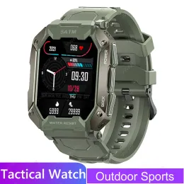 Zegarki 2022 Nowy VWAR Smartwatch Rugged Outdoor Smart Watch Watch Krew Ciśnienie 5ATM IP69K Waterproof Waterproof Bluetooth Sport Smartwatch dla mężczyzn