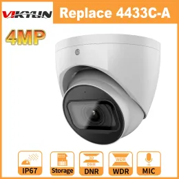 Kameror Vikylin Dahua OEM 4MP IP -kamera Poe IR Night Vision Starlight Dome Metal Buildin Mic SD Card Security Cameras Byt ut 4433CA