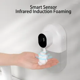 Dispermato di sapone liquido Accessori per bagno in geam di schiuma automatico Accessori per la ricarica USB prodotti a parete merci per la casa