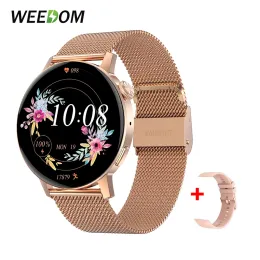 Watches Weedom New Bluetooth Call HD Screen Smart Watch Women Her Heartness Tracker Smartwatch Sport Wristwatch för Android iOS