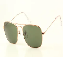 금속 선글라스 남성용 매도 새로운 품질 3136 골드 패션 선글라스 G15 렌즈 58mm Case8211051