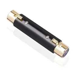 2024 New XLR Female To Female Adapter Changer Connector for Stereo Microphone Cable with 3 Pin Female- End-to-End for XLR Female Adapter for