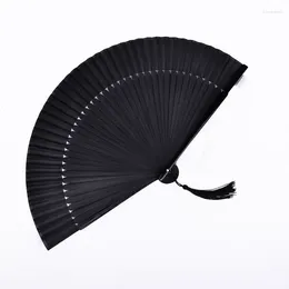 Figurine decorative in stile cinese Pattern Flower Fan Folding Dance Fedding Party Wedding Silk Hand Wend Women Po Prop Art Craft