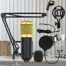 Mikrofoner uppgraderar ditt streamingspel med BM800 kondensorn Microphone och V8 Sound Card Combo Perfekt för Internet Celebrity Anchors