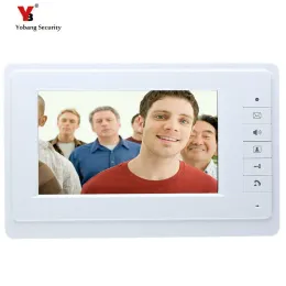 Intercom yobang Security Freeship 7 "ЖК -дисплей для внутреннего монитора без открытого крытого экрана для видео между видео