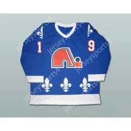 GDSIR مخصص الأزرق Joe Sakic 19 Quebec Nordiques Hockey Jersey جديد ED S-M-L-XL-XXL-3XL-4XL-5XL-6XL