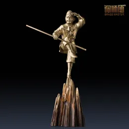 窓ステッカーマスター銅の装飾品「仏戦を争う」家具工芸品オーナメントアクセサリーリビングルームの装飾