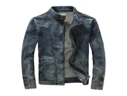 Myazhou European American Spring Men039s Baumwollständer Kragen Freizeit schlanke Jeansjacke für Menkorean Designer enge Denim Clot8149641