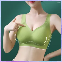 Camisoles & Tanks Plus Size Crop Tank Top Bra Female Sexy Seamless Bras For Women Bh Dames Padded Basic Tops With Cups Ladies Push Up