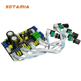 Förstärkare Sotamia Amplificador Tone Preamp Audio Board Opa2604 NE5532 OP AMP Tuning Pre -förstärkare för högtalarens ljudförstärkare