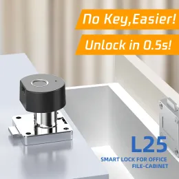 Zablokuj L25 Smart Home Digital Electronic Block Szafka Smart Biometryczna blokada odcisków palców Bezpośrednia zabezpieczenia zabezpieczenia mieszkalnego