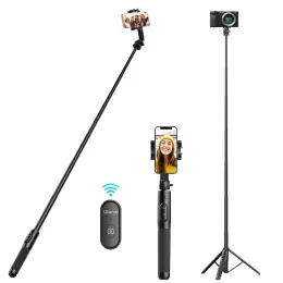 모노 포드 Vijim Ulanzi SK03 무선 Bluetooth Selfiestick 삼각대 스마트 폰을 위해 확장 Monopod Gopro Hero 12 11 10 Insta360 DSLR 카메라