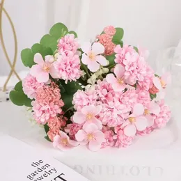 装飾的な花30cmsmallデイジー模倣ブーケフェイクベゴニアシルクリビングルームデコレーションダイニングテーブル花柄