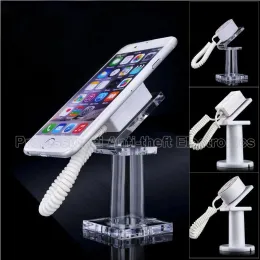 Kits Acrylic mobile phone security display stand holder bracket with retractable cable 50pcs