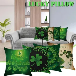 Pillow St. Patrick's Day Cotton Linen Cover Throw Case Sofa Home Decor