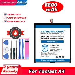 Power Original Losoncoer 6800mAh H28125140p för Teclast X4 Laptop Tablet PC Battery 7 Wire Plug