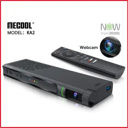 أجهزة الاستقبال Mecool KA2 الآن Android 10.0 TV Box مع 1080p HD Camera S905x4 DDR4 16GB TVBOX لاعب ذكي للفيديو مكبر صوت مباشر