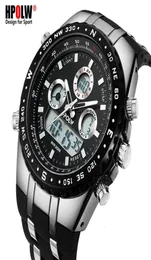 Men039s luksusowy analogowy kwarc cyfrowy zegarek nowa marka HPOLW Casual Watch Men G style Waterproof Sports Military Shock Watches CJ6085728