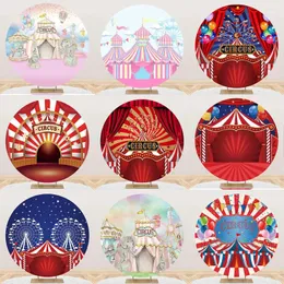 Party Supplies Circus Custom Background Children's Birthday Decoration Backdrops Pozone Wedding Baby Shower Wall Decorations