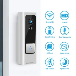 Doorbell Smart Wifi Kapı Zili Kamera Video Kapı Bell Intercom IR Alarm Kablosuz Güvenlik Kamera Su Geçirmez 1080p HD Uzaktan İzleme