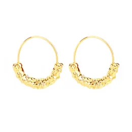 Orecchini Varole Simple Orecchini di trama irregolare per donne Gold Circle a cerchio Earing Regali di moda Gioielli Kolczyki