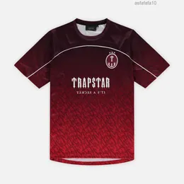 T-shirt da uomo Trapstar Mesh Football Jersey Blu Black Red Men T-shirt V5LM