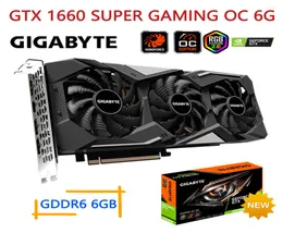 بطاقات الرسومات Gigabyte GTX 1660 بطاقة فيديو Super Gaming OC 6G 1660S NVIDIA GDDR6 6GB 192BIT سطح المكتب GPU PCI Express 304812271