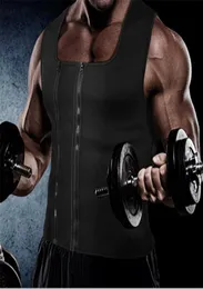 Mens Sweat Body Shaper Tank Top Tummy Fat Burner Slimming Sauna Vest Weight Shapewear Neoprene Vest Neoprene Corset6565057