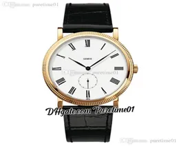2022 Calatrava 5119J001 Automatic Mens Watch 40mm 18K Yellow Gold White Dial Roman Markers Black Leather Strap 11 Styles Watches 3623265