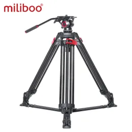 Monopods Miliboo Video Tripod Profesyonel Kamera DSLR Kamera Düğün Fotoğrafçılığı için Grower Swayer ile Stand Seyahat Hızlı Nakliye