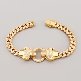 Fashion 18k Gold Sliver Leopard Animal