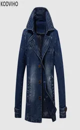 Men Denim Jacket Spring Autumn Casual Black Blue Coat Mens Slim Outwear Jackets Wear 5XL Cotton Man Coats Hombre8435382