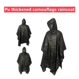 총기 야외 군사 통기성 위장 판초 정글 전술 전술 비지 조류 사냥 사냥 Ghillie Suit Travel Rain Gear