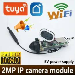 Cameras Mini Tuya Camera Module DIY Small 1080p اللاسلكي IP Camera Chipset PCB Security P2P ثنائية الصوت كاميرا صناعية سحابة ذكية