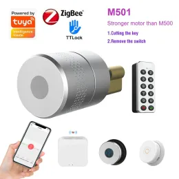 Blocca M501 Smart Bluetoothcomptible Remote Control Cilindro blocco Tasto di impronta digitale PAD TTLOCK TUYA APP OPzionale