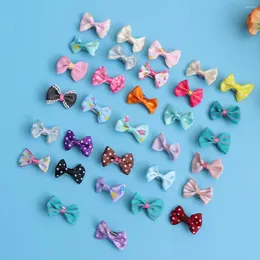 Abbigliamento per cani 30pcs Bowknot Alligator Clip per capelli per animali