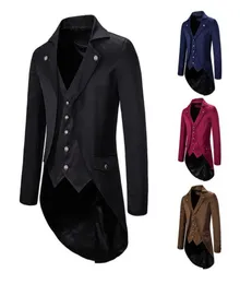 Herren Vintage Tuxedo Jacke Mantel Mantel Mantel Anzuganzug Abendkleid Herbst männliche Mode Tops6879203