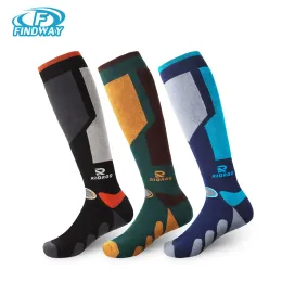 Suits Adult Ski Socks 2/3 Pairs for Skiing Snowboarding and Outdoor Sports Suitable for Men Women and Teenagersknee Length Warm Socks